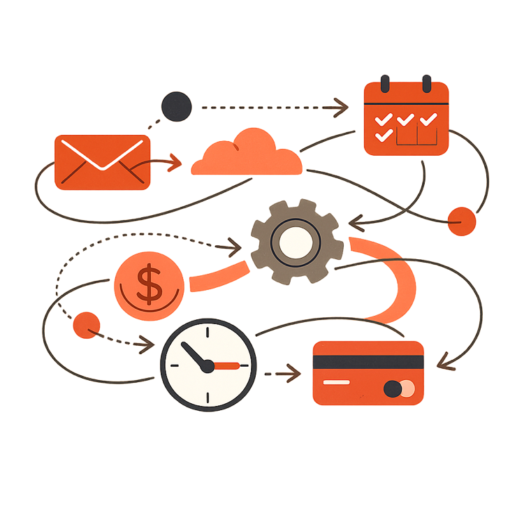 Systrify automation — leads, email, calendar booking and payments running automatically in the background